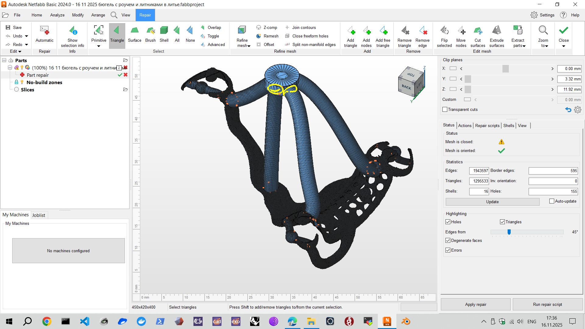 File Processing in Netfabb